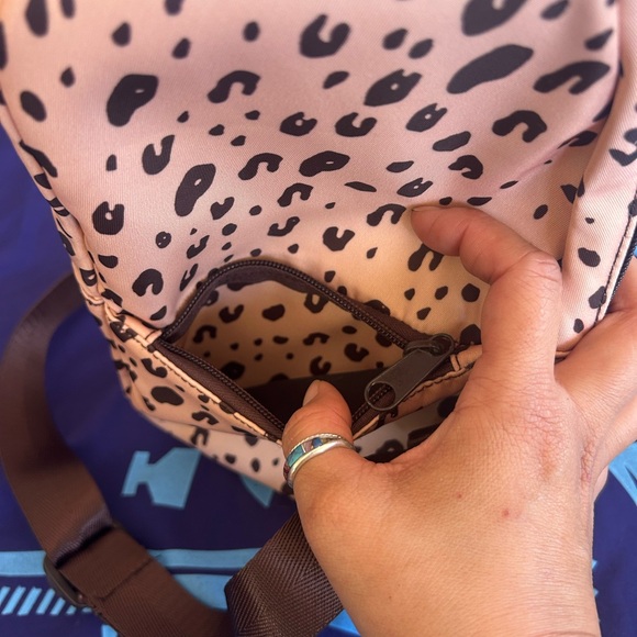 Fighting Eel Tan and Black Patterned Crossbody Bag - Picture 9 of 12